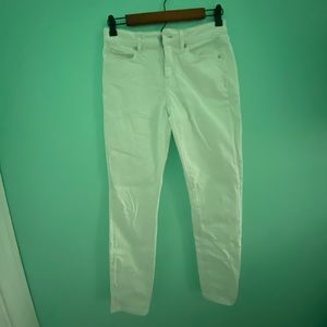 Loft white straight leg jeans